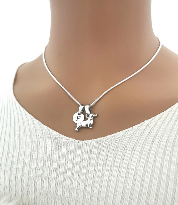 Dachshund Necklace, Dachshund Gift, Dog Necklace, Small Dog Jewelry, Sausage Dog Necklace, Sausage Dog Owner, Small Dog, Tiny Dog, Wiener