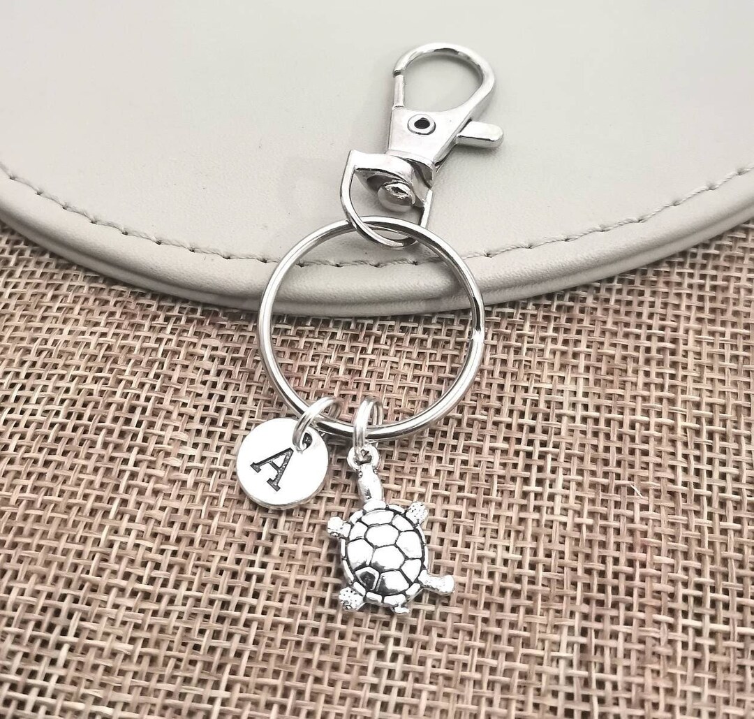 Tortoise Keychain Tortoise Keyring Tortoise Gift Tortoise Etsy