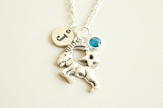 Capricorn Necklace, Capricorn Charm gift, Capricorn Jewelry, Capricorn gift, Capricorn Zodiac Necklace, December, January,Birthday gift idea