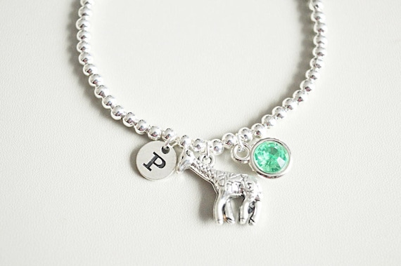 Giraffe Pendant Bracelet Charm Bracelet Stainless Steel Silver Giraffe Bracelet Giraffe Gift for Adults Friend IEFSHINY Giraffe Gifts Bracelet for Girls