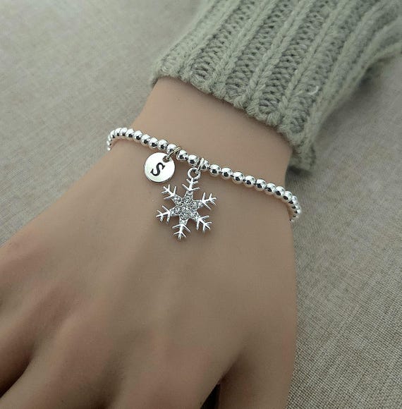 Snowflake Bracelet, Snowflake gifts, Christmas Bracelet, Snow flake bracelet, Girls snowflake bracelet, Snowflake jewelry, Snowflake