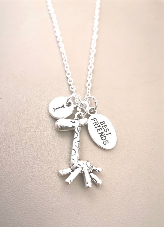 Giraffe best friend Necklace, Giraffe Bff , Giraffe Gifts, Animal gift for her, Giraffe Gifts for Her, Birthday Necklace, Giraffe Lover,