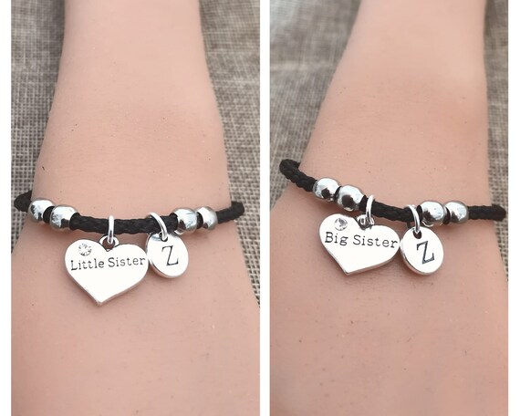 Big sister little sister bracelet set clearance