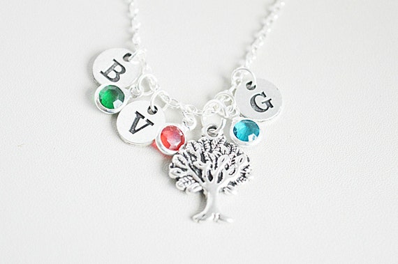 Mother Necklace, Sisters Necklace, Family Necklace, Grandmother Gift, Family Jewelry, Gift for Wife, Gift for Her, Family Tree, Grandma
