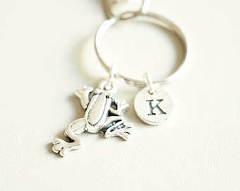 Llavero de rana, llavero de rana, regalo de rana, llavero de sapo, llavero de sapo, joyería temática animal, amante de la rana, rana sapo, peculiar, genial, lindo, funky