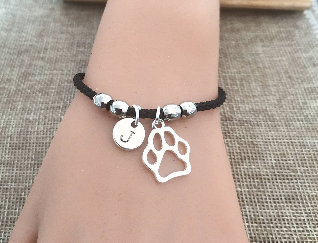 Personalized Dog Paw Bracelet: Pet Loss Memorial Jewelry - Etsy