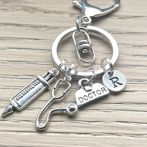 Doctor gift, physician Gift, Doctor graduation, Doctor Keychain, Medical student, Medicine, Doctor keyring, physician, medical practitioner