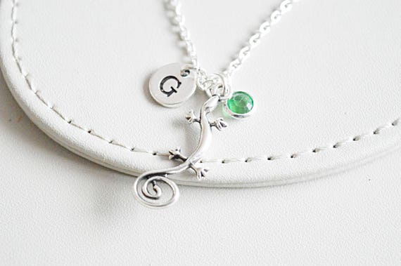 Lizard Necklace, Gecko Necklace, Silver Lizard , Simple Necklace, Lizard Jewelry, Everyday Jewelry, Lizard Pendant, Everyday Necklace gift