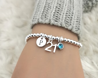21 birthday gift for her, 21st birthday gift for her, 21st birthday present, 21st birthday bracelet,21st birthday gift,21st birthday jewelry