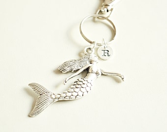 Mermaid Gifts, Mermaid Keychain, Mermaid keyring, Mermaid gift for Women, Kids Gifts, Mermaid Girls gifts, Mermaid key fob, Ocean, Sea,Beach