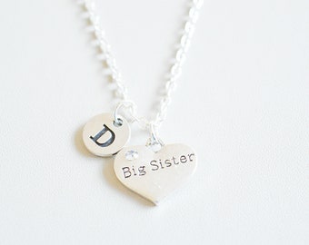 Big Sis Necklace, Big Sister Gift, Sister Christmas Gift, Big Sister Necklace, Big Sister Charm, Big Sis, Personalized Sister Gift,Birthday