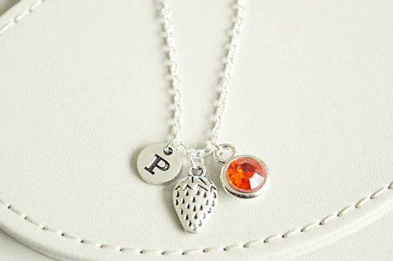 Strawberry Necklace, Strawberry charm, Fruit Necklace, Fruit gift, Food Jewelry, Berry, strawberry jewelry,Personalized, Jam, cute,sugar