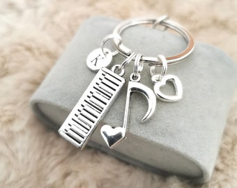 Pianoleraar cadeau, pianoleraar sleutelhanger, muziekleraar sleutelhanger, piano sleutelhanger, piano sleutelhanger, pianostudenten, musical, pianist, muziek