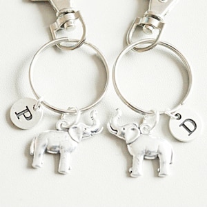 Freunde Schlüsselanhänger Set, Beste Freundin Geschenk, Beste Freundin Schlüsselringe, Freundschaftsgeschenke, Bff, Elefant Schlüsselanhänger, Elefant Schlüsselring