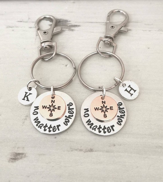 Long distance relationship, friendship gift, long distance relationship keychain, boyfriend gift, girlfriend gift, long distance friendship