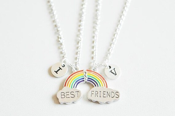 Best friend necklaces, Friendship necklace set, Best Friends charm, BFF necklace, Set of 2 necklaces, Set of 2 BFF, Personalized Gift