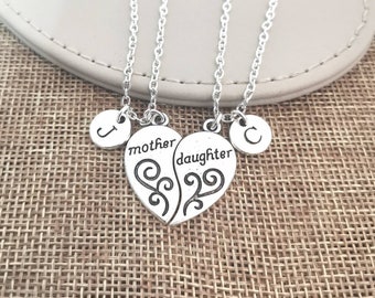 Mother daughter necklaces, Mother daughter gifts, Mother daughter jewelry, Mother gift from daughter, Mother birthday, Daughter Birthday
