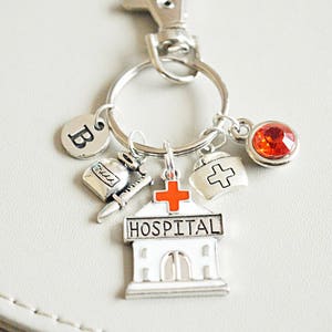 Doctor Gifts, Doctor Keychain, Gift for Doctor, Hospital gift, Doctor graduation gift, Thank you doctor gifts, Medical Student gifts, Charm