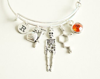 Pulsera de biología, regalo de profesor de biología, regalo de biología, regalo de estudiante de biología, joyería de laboratorio, regalo de investigador, regalo de profesor de ciencias, adn