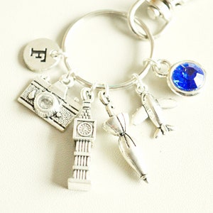 Stewardess geschenken, Big Ben Gift, London Gift, Travel gifts, Cabin crew Keychain, Air hostess gift, Travel keyring, Vliegtuig, Paspoort