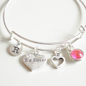 Sister Bracelet, Big Sister Gift, Big Sister Bracelet, Sister birthday gift, Christmas Gift, Big Sister Jewelry,Personalized sister gift