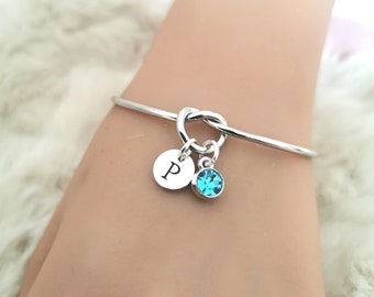 Pulsera con piedra de nacimiento de marzo, piedra de nacimiento de marzo, pulsera para mujer, regalo de marzo para mujer, regalo para ella, pulsera con piedra de nacimiento, regalos de marzo