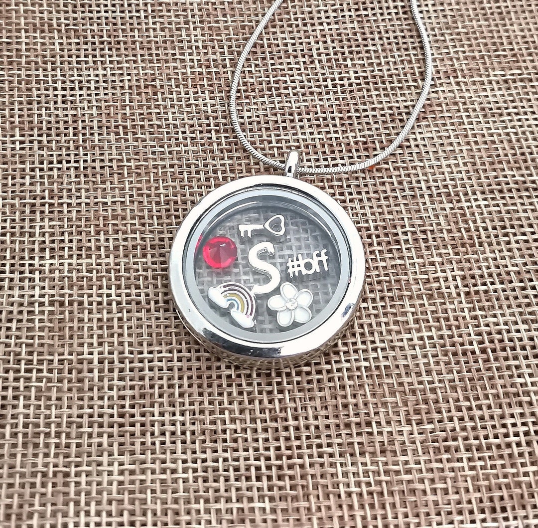 BFF Locket Necklace, Best Friend Memory Locket, BFF Floating Locket