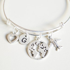 Flugbegleiter Geschenke, Reisegeschenk, Reisende, Flugzeug, Kabinenbesatz, Geschenke für Frauen, Weltkarte, Flugbegleiter Armbänder