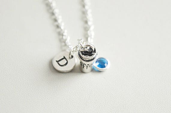 Coffee necklace, Coffee charm, Coffee jewelry, Coffee Gift, Coffee lover gift, Coffee lover, Birthday, Christmas, Coffee drinker, Italian