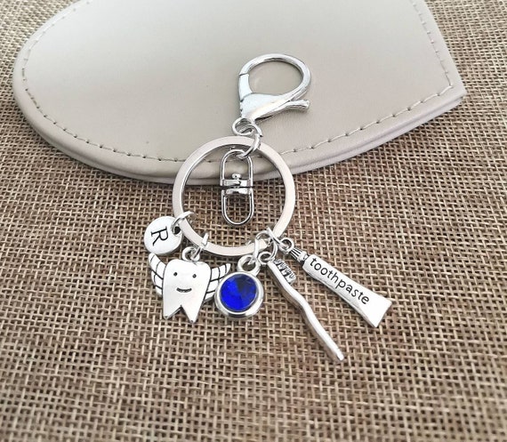 Dentist gift, dentist keyring, zahnarzt geschenk, dental gift, tooth keychain, dental student graduation, dental nurse, Teeth, Nurse