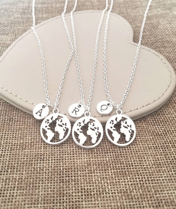 Long distance friends, Friendship necklace for 3, 3 best friend necklace, 3 way friendship necklace, best friend necklace for 3, Three, Bff