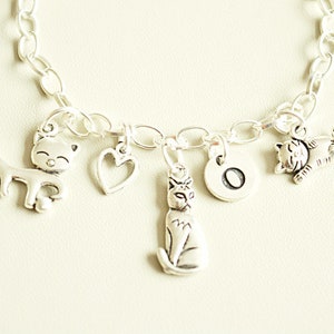 Cat Themed Gifts,  Cat Theme, Cat bracelet, Cat Lover gift, Cat owner Jewelry, Cat Charm, Cat Lady, Cat Person, Cat Personalized,Girls,Women