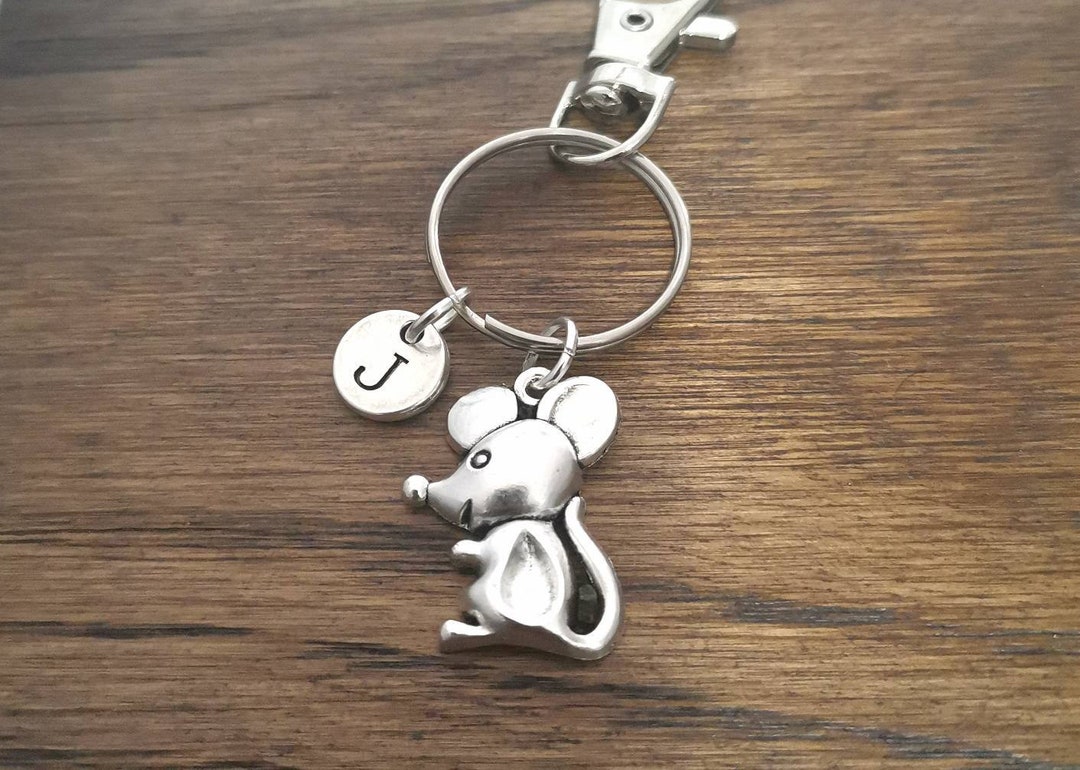 Key Chain Mouse Mouse Keychain, Mouse Key Ring, Mouse Gift, Rat Gift, Rat Keyring ...