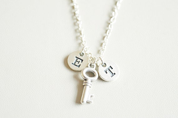 Double Initial necklace, Couple Necklace, Couple Jewelry, Couple gift, Personalized Necklace, Christmas Gift, Sister, Cousin, Girlfriend,Her