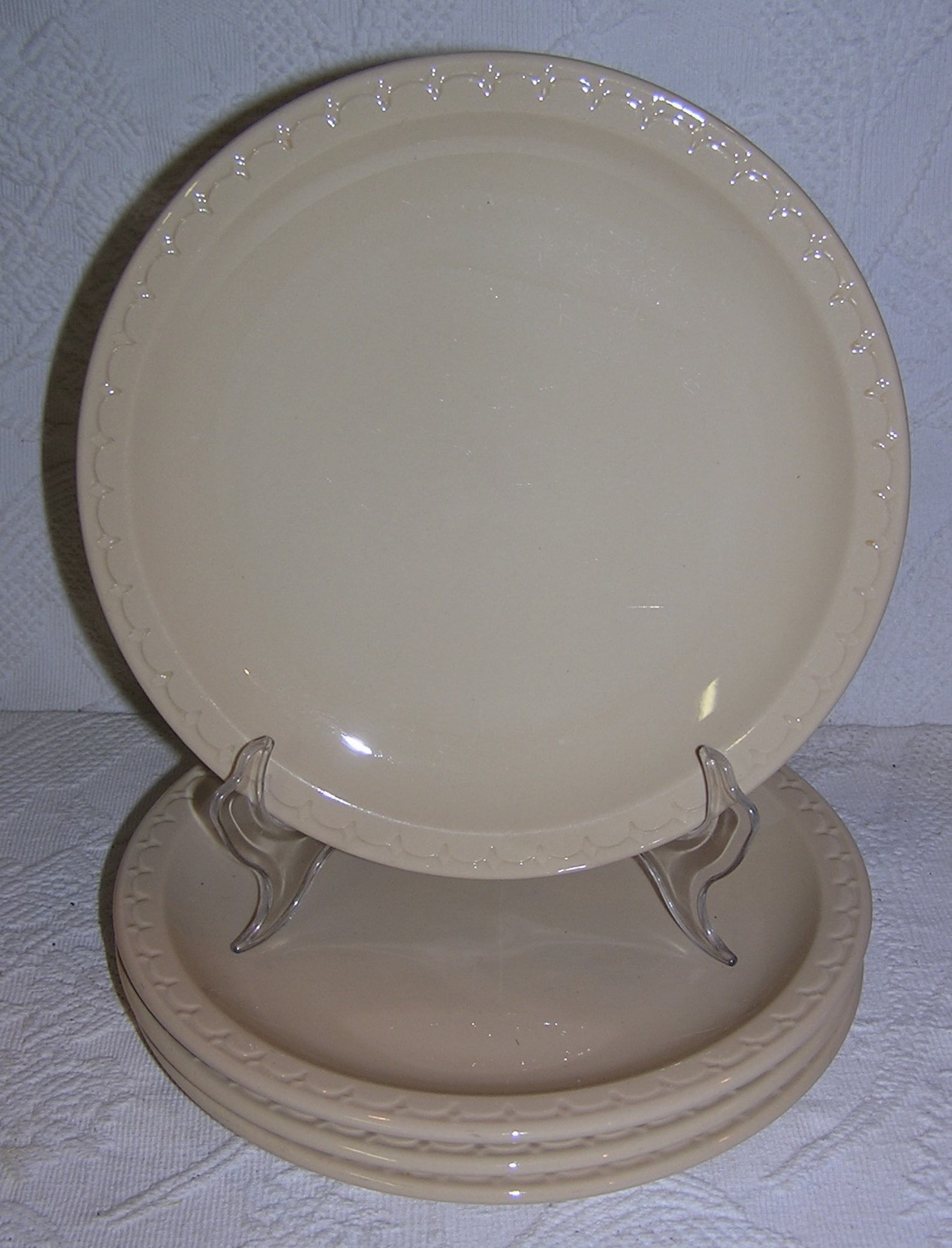 4 Syracuse China Econo Rim Restaurant Ware Dinner Plates Etsy