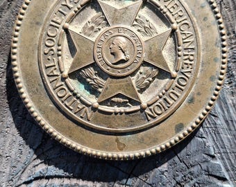 National Society Sons of the American Revolution bronze grave marker
