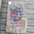 Vintage Burlap Potato Sack NORTHERN FLIGHT Canadian Goose Graphic (10 to choose from)