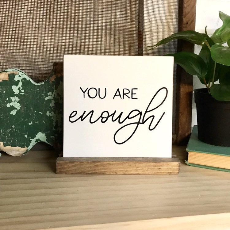 Small You /& Me And The Dog Shelf Sitter Sign
