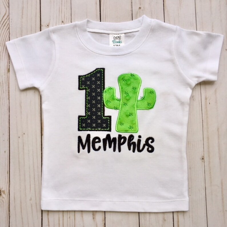 cactus birthday shirt