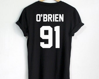Dylan O'brien shirt O'BRIEN 91 Hipster tshirt tumblr Unisex Women,Men shirts Clothing