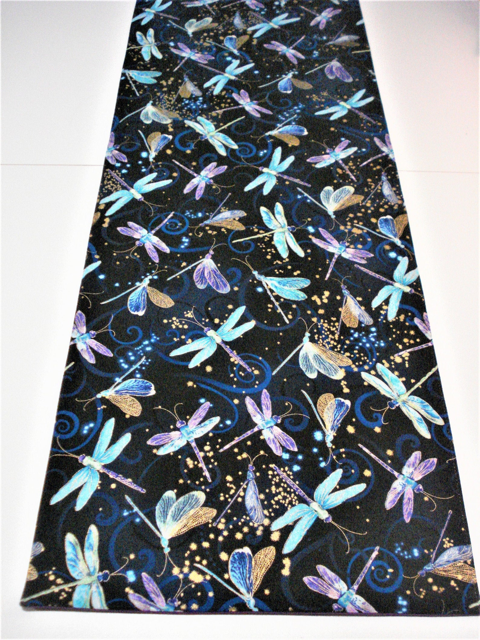 42 X 12 Dragonfly TABLE RUNNER Reversible Table Runner Etsy
