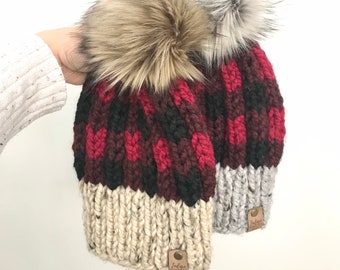 True North Toque | Women’s Hat | Buffalo Plaid Hat