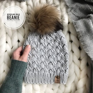 Woodland Walk Beanie | Knitting Pattern | Bulky and Super Bulky