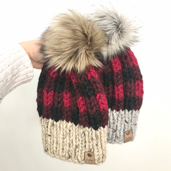 True North Toque | Women’s Hat | Buffalo Plaid Hat