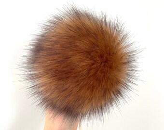 Honey badger Faux Fur Pompoms | DIY Square of Fur