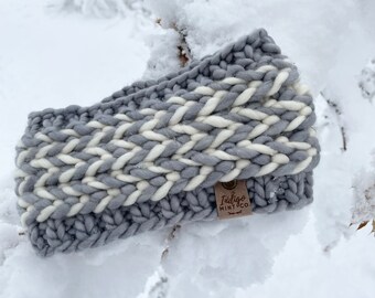Hand Knit Merino Wool Ear Warmer | Women's Winter Headband