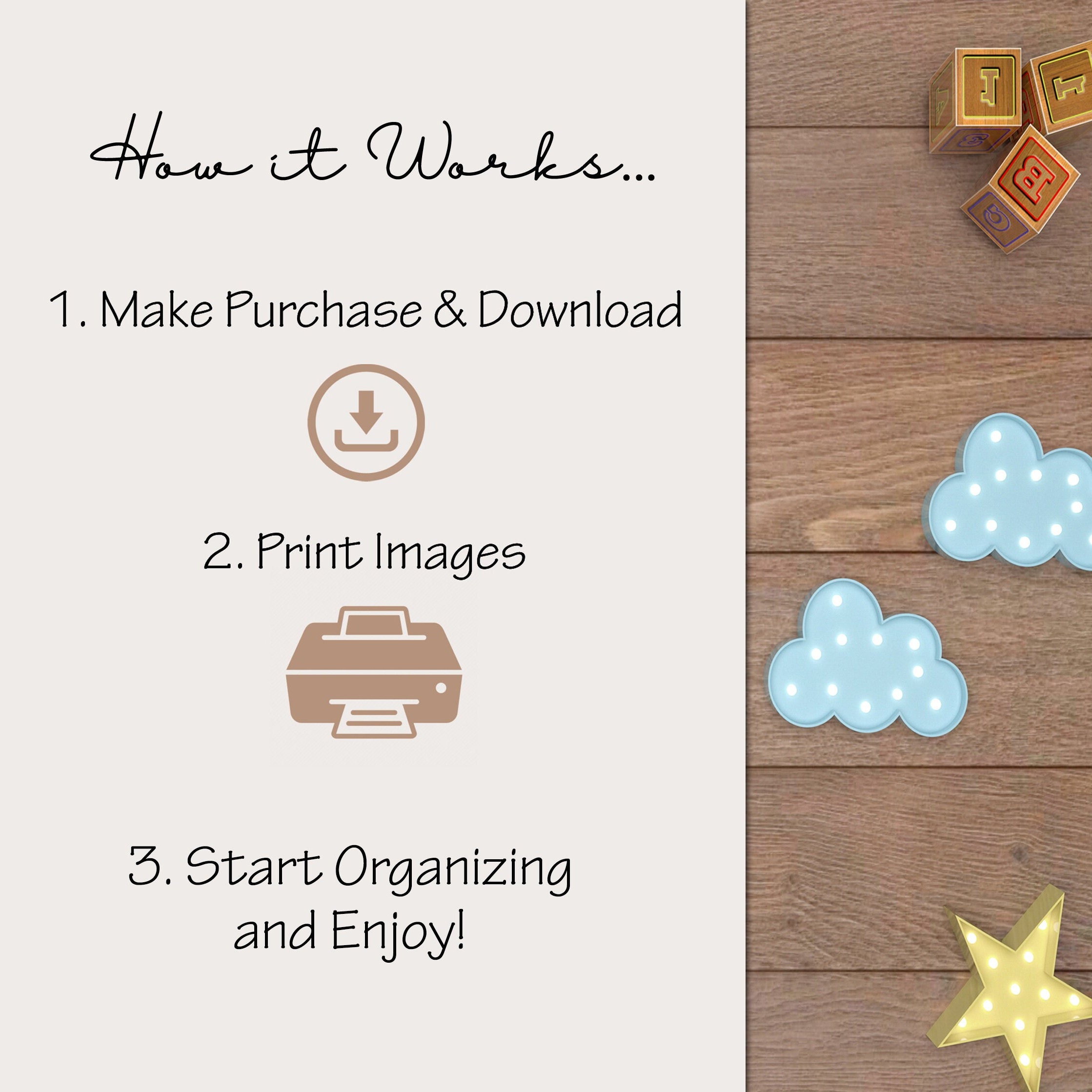 Boho Bunny Nursery Drawer Labels and Closet Dividers (PDF Pattern) - Etsy