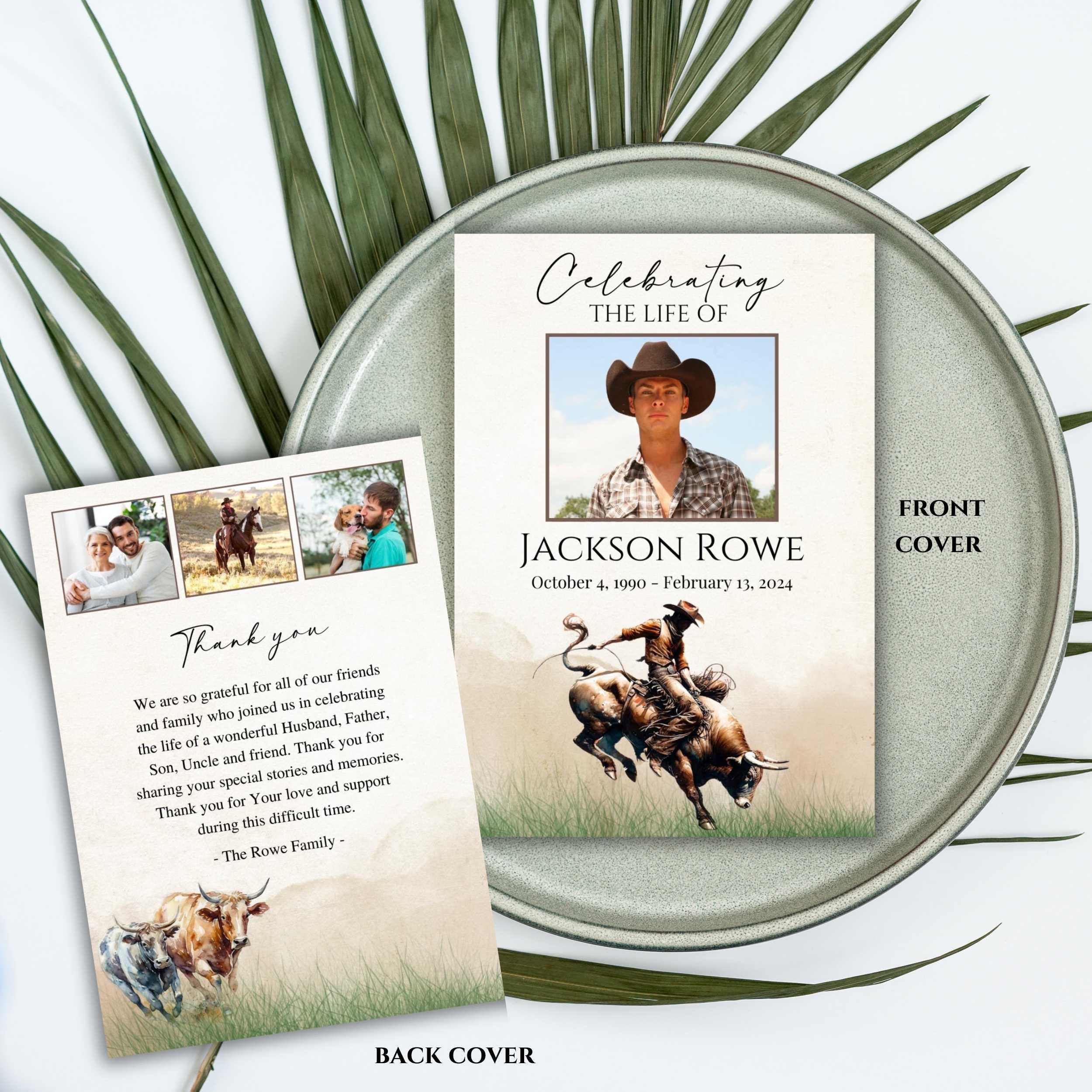 Bull Riders Number Template Editable Bull Rider Funeral Bundle Templates, Printable Rodeo Bull ...