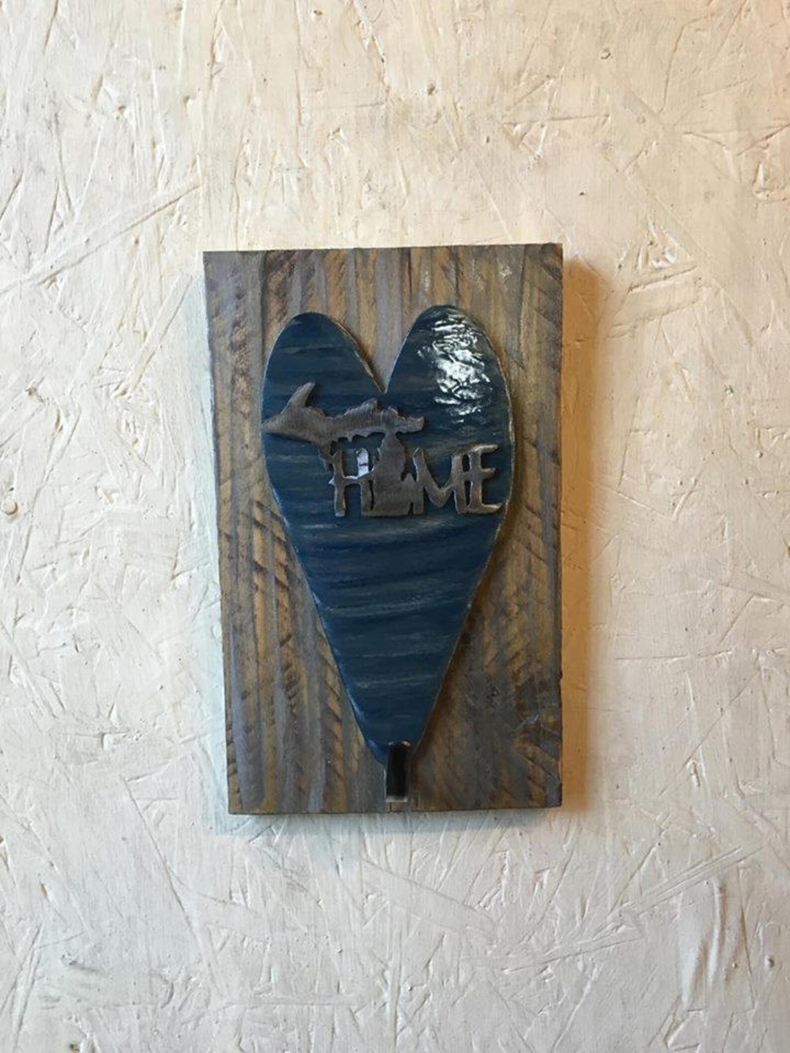 Heart Home Hook. Single Hook. Magenta. Blue. Home. Coat. Towel. Keys