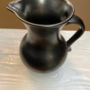 Prinkknash Abbey Vintage Gunmetal Pewter Glaze Pitcher